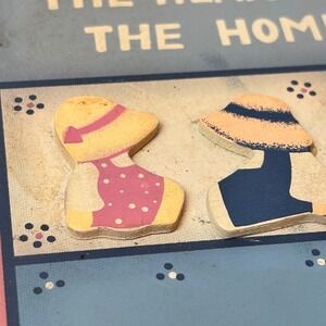 Vintage Heart Wall Decor Kitchen Heart of the Home Lace Cottagecore Grannycore